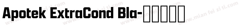 Apotek ExtraCond Bla字体转换